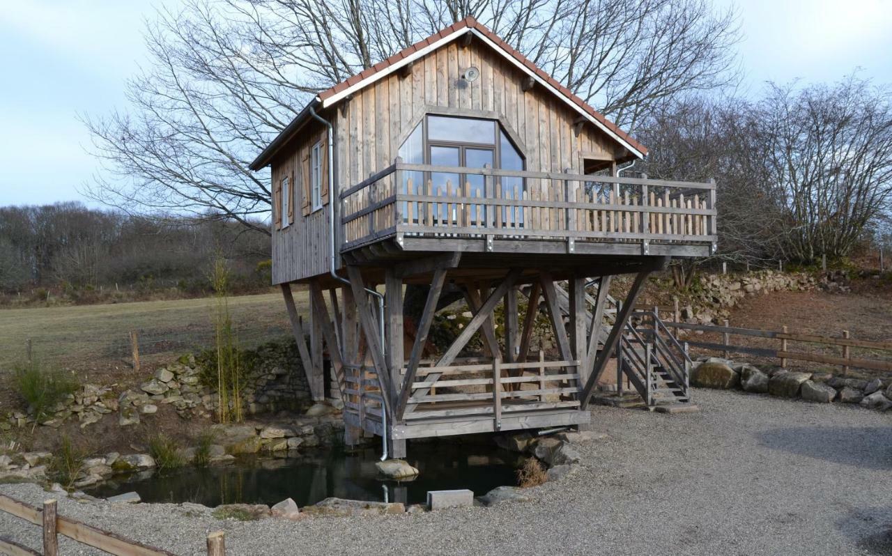 Les Cabanes Des Fontaines Saint-Sernin-du-Bois Экстерьер фото